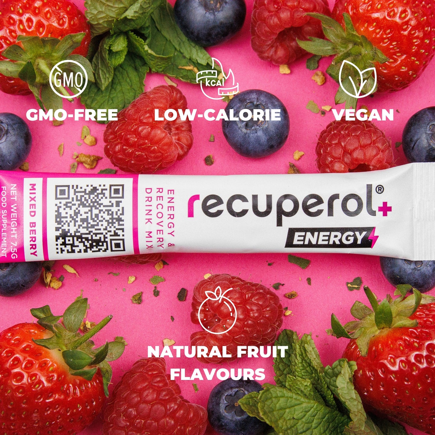 Recuperol Energy & Recovery Drink Mix, Electrolytes Powder | 3-in-1 Rehydration, Energy & Multivitamin